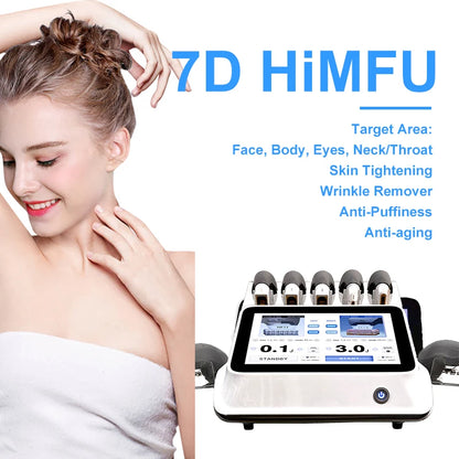 High Intensity Focused 7DUltra Therapy Skin Wrinkle Removing Beauty Equipment 2 in 1 Smas Face Lift Body Slimming Machine
