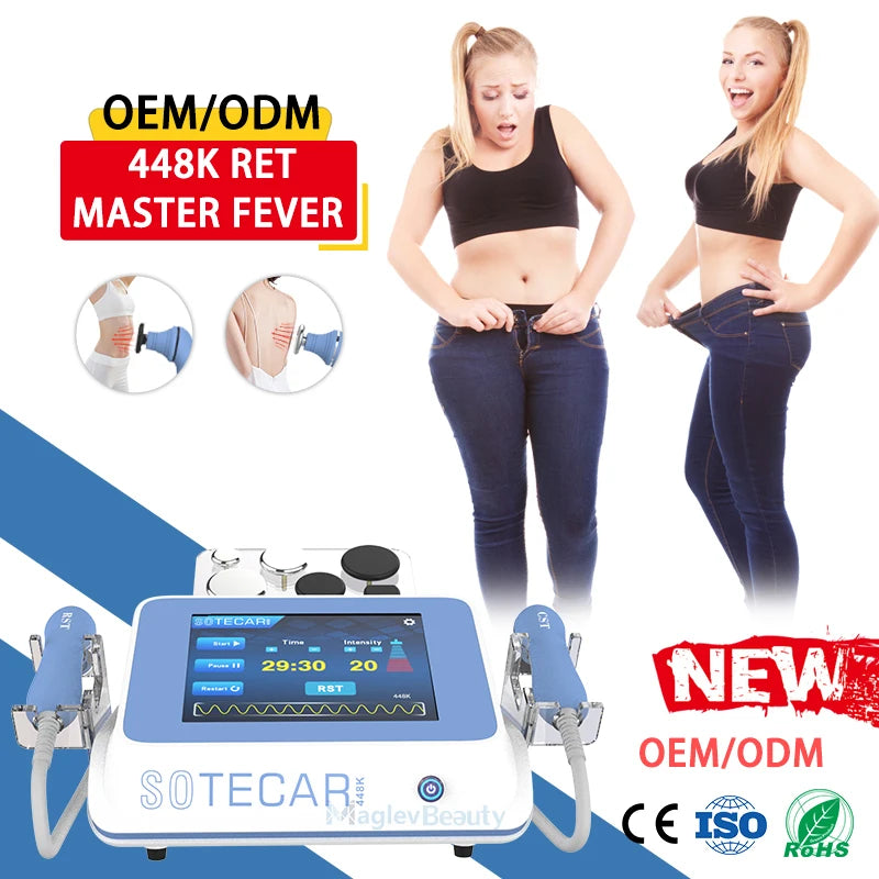 2 in 1 448K Slimming Device Pain Reduction Muscle Shaping Cellulite Reduce Massage Therapy Facial Rejuvenation and Lifting