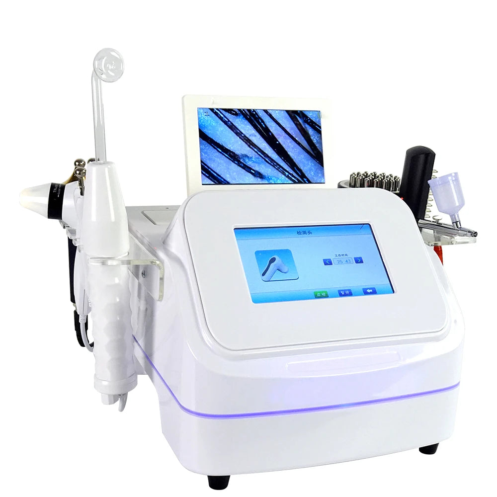 2 HD Detector 50X 200X 7 In 1 Hair Loss Treatment Analyzer Analysis And Scalp Machine With Massage Comb
