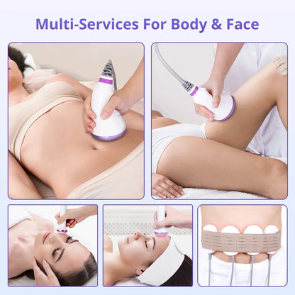 S Shape Machine Ultrasound Vacuum RF Adipose Reduce 30K EL Skin Lifting Machine